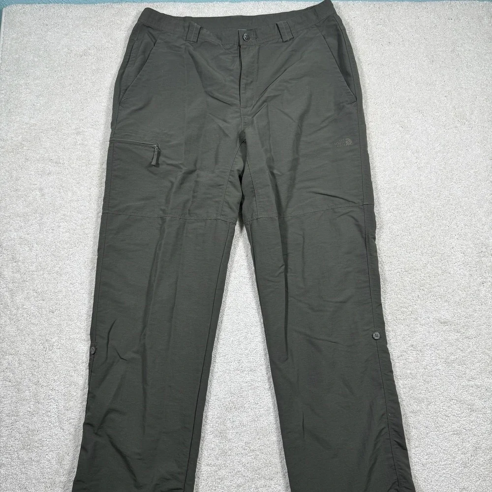 The North Face Pants Men's 40 Long‎ T150 T550 Roll Up Leg Hiking Outdoor Green